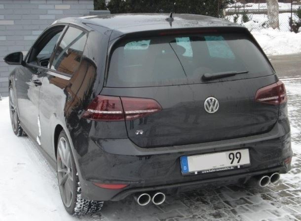 Golf 7 R Sportuitlaat van Ulter met eindstyling 2x 90mm Links en Rechts